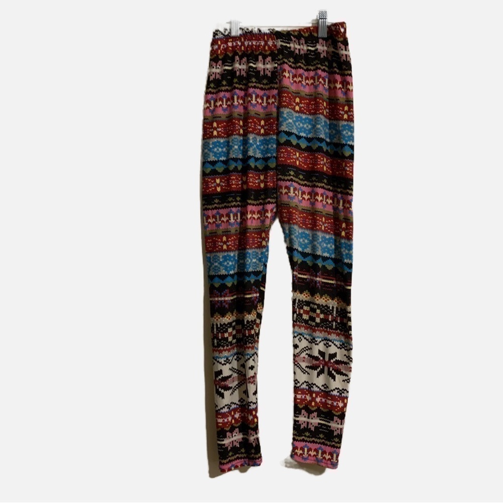 Silver stretchy soft leggings. One size multicolored.